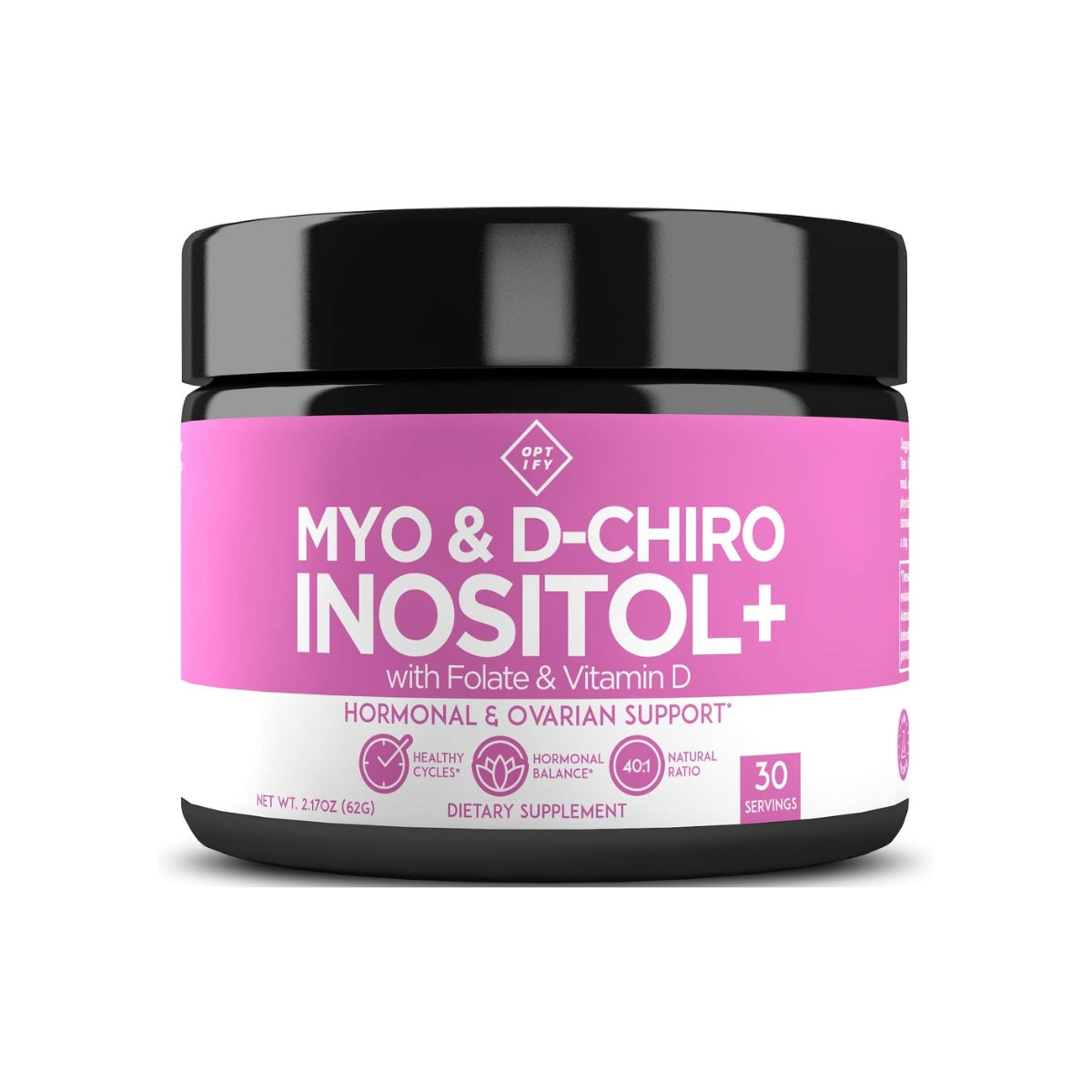 Myo Y D Chiro Inositol Con Folato Y Vitamina D Polvo 62g Optify