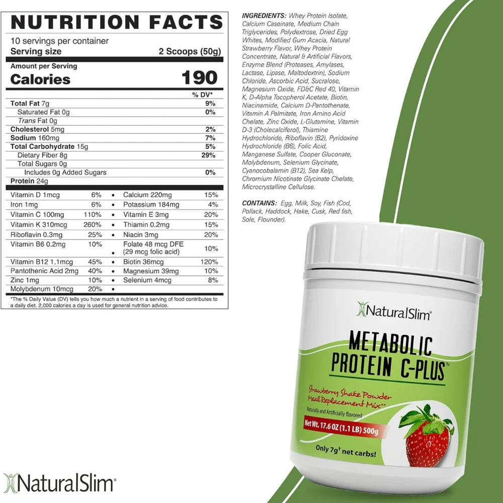 Metabolic Protein C Plus (Natural Slim) — VENCE: 02/2026