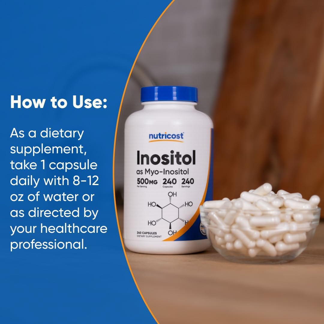 Inositol 500Mg 240 Caps Nutricost