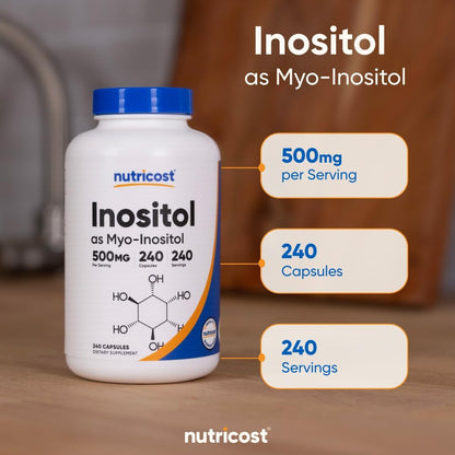 Inositol 500Mg 240 Caps Nutricost