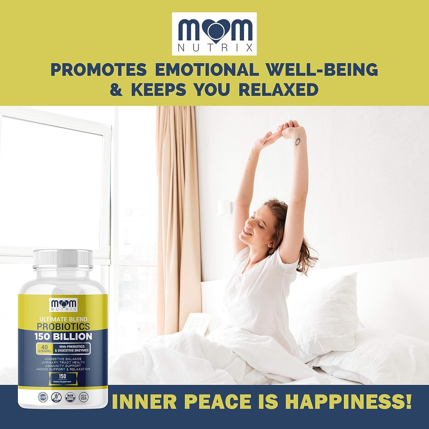 Probioticos y Prebioticos 40 Cepas 150 Billones Mom