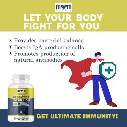 Probioticos y Prebioticos 40 Cepas 150 Billones Mom