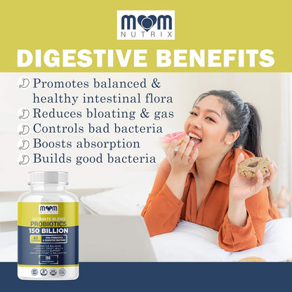 Probioticos y Prebioticos 40 Cepas 150 Billones Mom