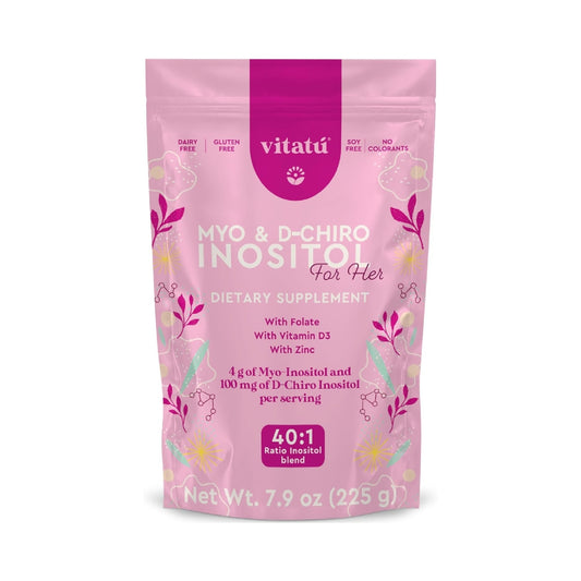 Myo inositol & D chiro Inositol Polvo 225g Vitatu