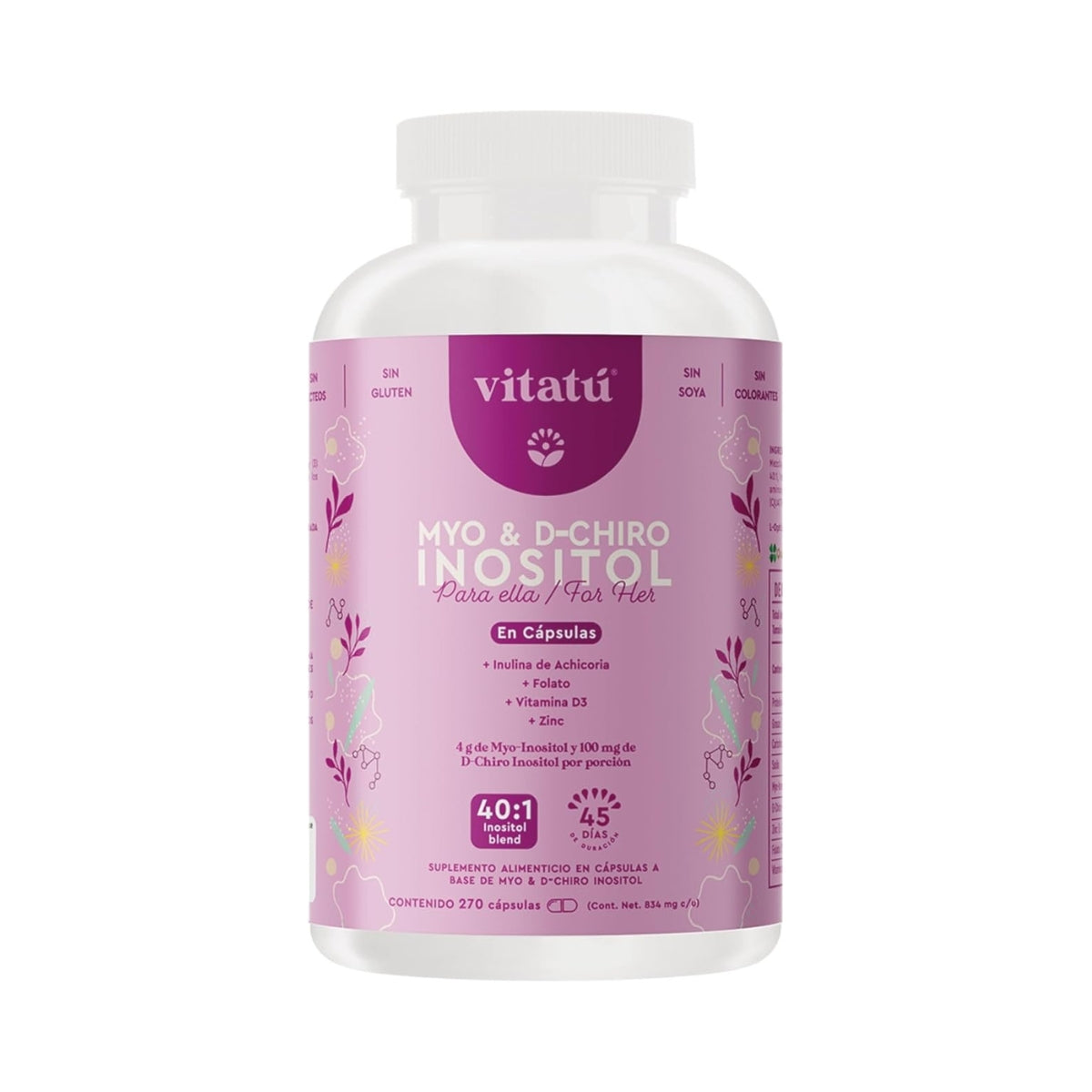 Myo inositol & D chiro Inositol 270 Caps Vitatu